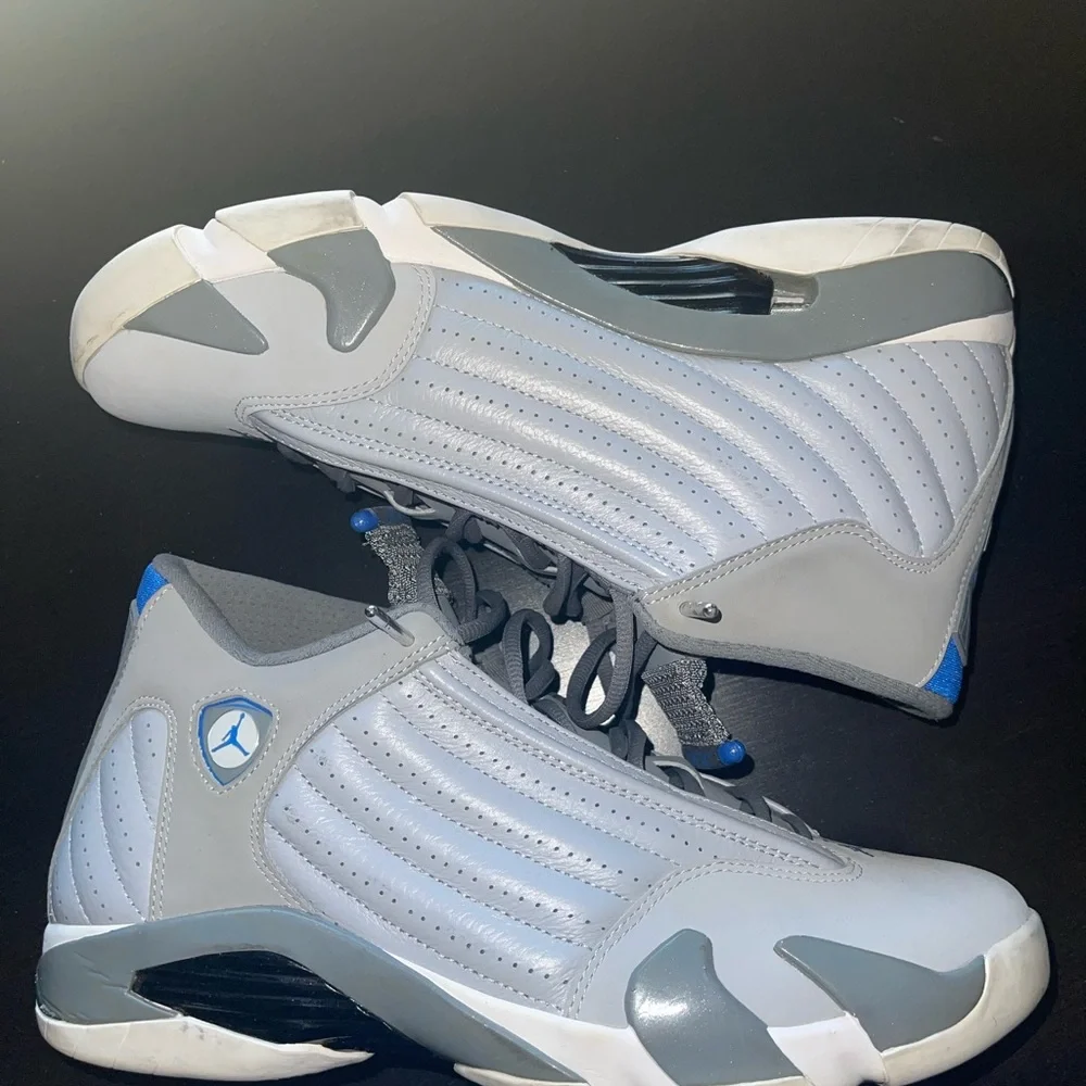 Air Jordan 14 Wolf Grey Shoes Men’s Size 11 - Picture 4 of 4